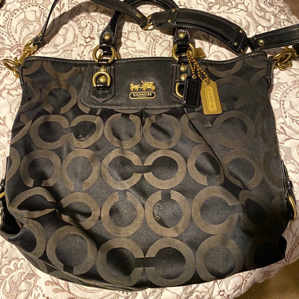 Black Coach Crossbody Purse